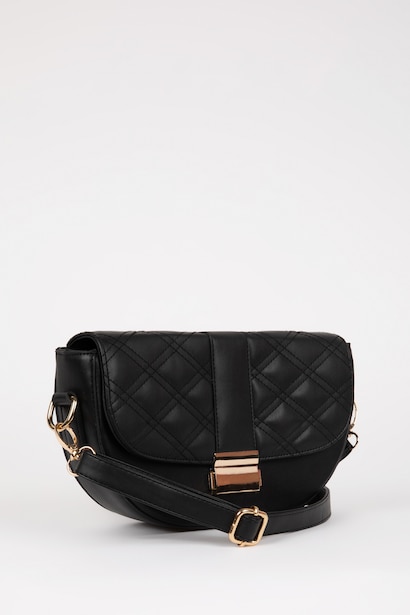 Faux Leather Crossbody Bag