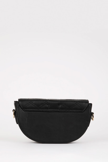 Faux Leather Crossbody Bag