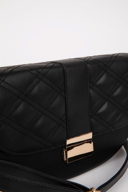 Faux Leather Crossbody Bag