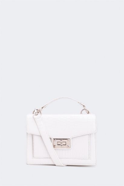 شنطة يد حريمي جلد صناعي بطبعة جلد الثعبان