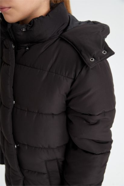 Girl Waterproof Hooded Long Puffer Jacket