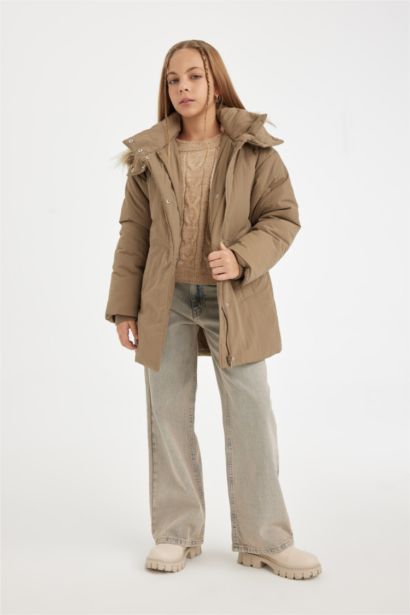 Қыздарға бас киімді Пальто