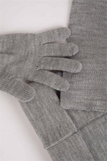 طقم ولادي سكارف قبعة قفازات -  3 قطع