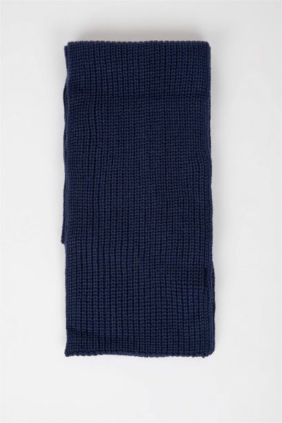 Boy Label Printed 2 Piece Knitted Scarf