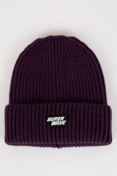 Boy Woven Labeled Beanie