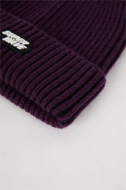 Boy Woven Labeled Beanie
