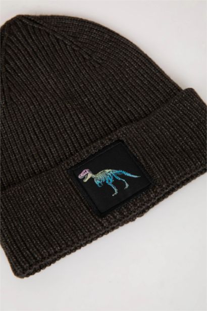 Boy Printed Knitted Beanie