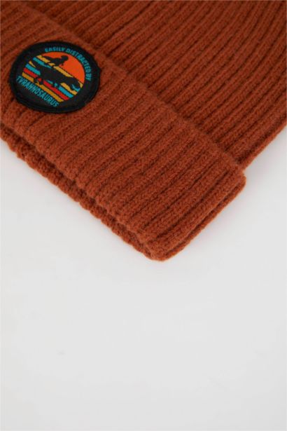 Bonnet en tricot côtelé pour garçon