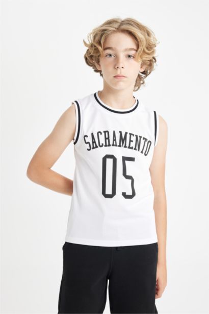 Boy Boy Crew Neck Sleeveless T-Shirt