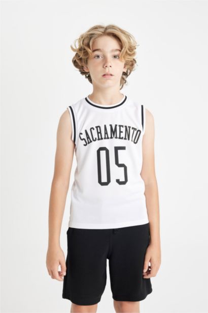 Boy Boy Crew Neck Sleeveless T-Shirt