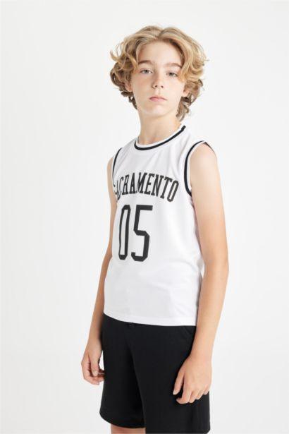 Boy Boy Crew Neck Sleeveless T-Shirt