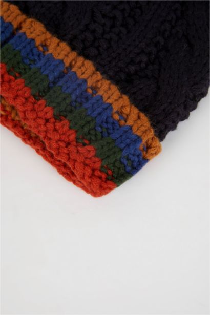 Ponponlu Örgü Bere Erkek Bebek