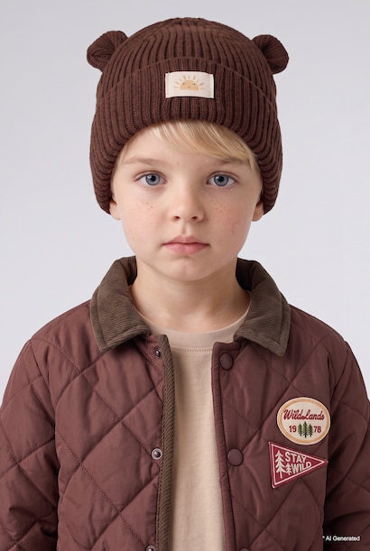 Baby Boy Woven Label Beanie