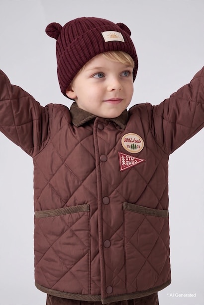 Baby Boy Woven Label Beanie