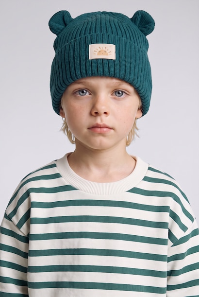 Baby Boy Woven Label Beanie