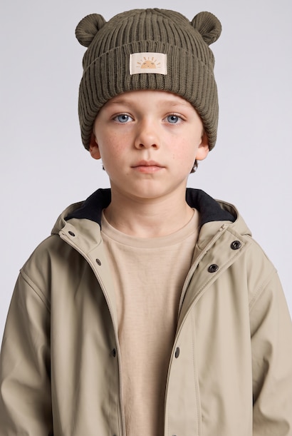 Baby Boy Knit with Ears Beanie