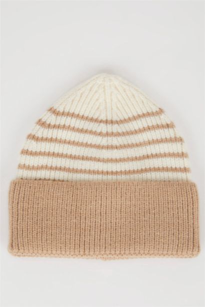 Baby Boy Striped Polar Fleece Beanie