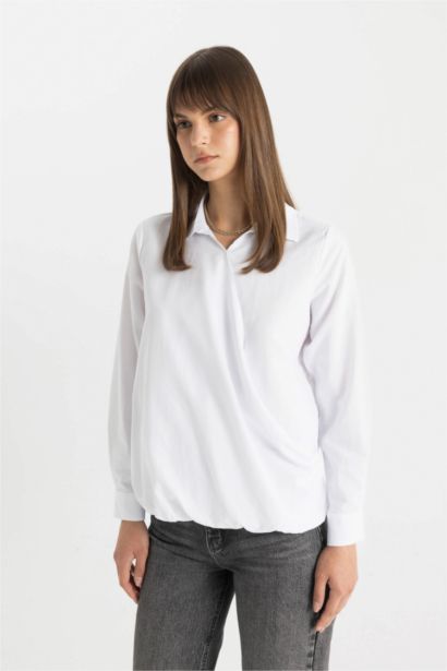 Poplin Long Sleeve Tunic