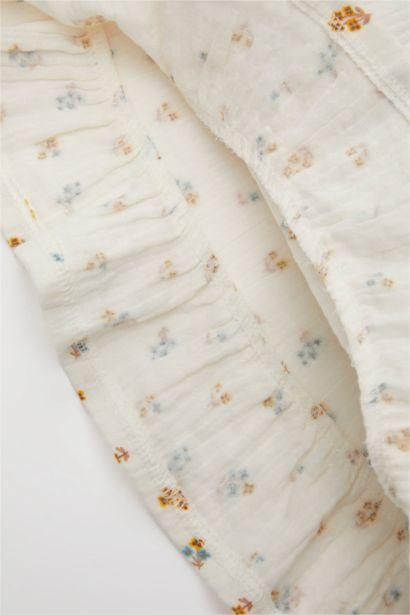 سيت بناتي فلورال موسلين بياخة مربعة - قطعتين