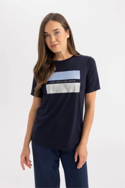 Regular Fit Crew Neck Short Sleeve T-Shirt