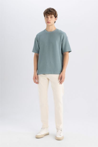 T-Shirt Coupe boxy à Col rond