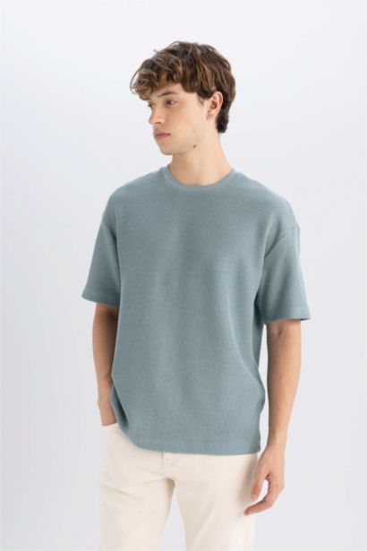 T-Shirt Coupe boxy à Col rond