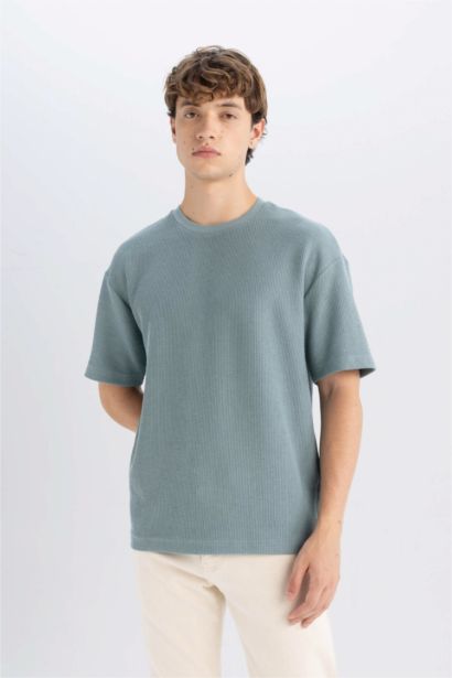 T-Shirt Coupe boxy à Col rond