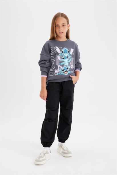 Girl Parachute Cotton Trousers