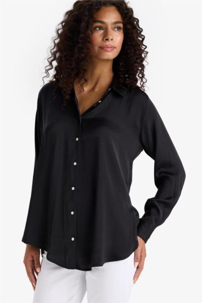 қалыпты пішім Ұзын жеңді көйлек