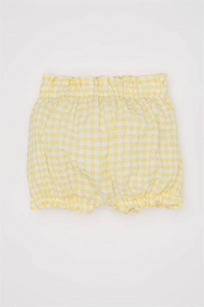 Ensemble de t-shirt imprimé Short à carreaux et bandeau pour cheveux pour bébé fille