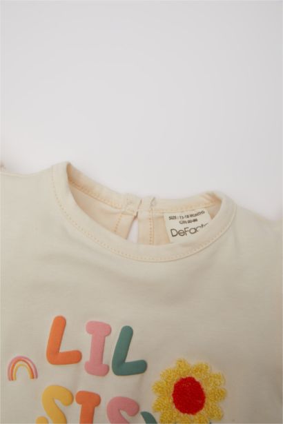 Ensemble de t-shirt imprimé Short à carreaux et bandeau pour cheveux pour bébé fille