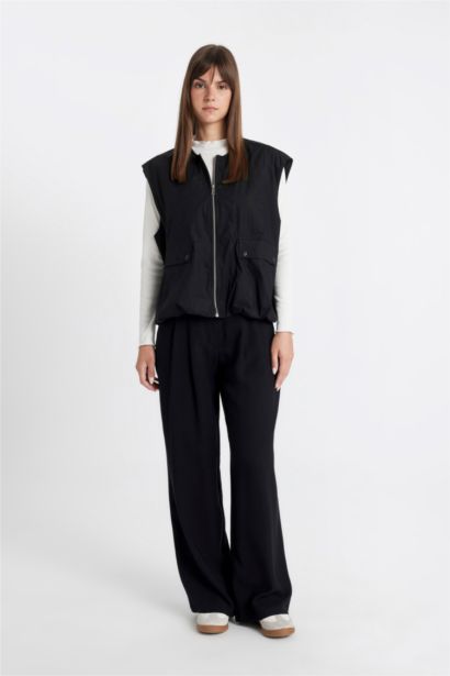 Poplin Zipper Vest