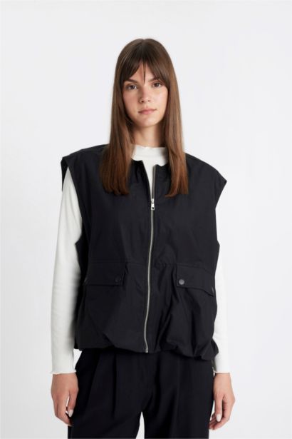 Poplin Zipper Vest