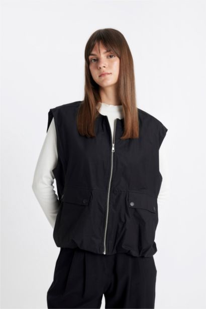 Poplin Zipper Vest