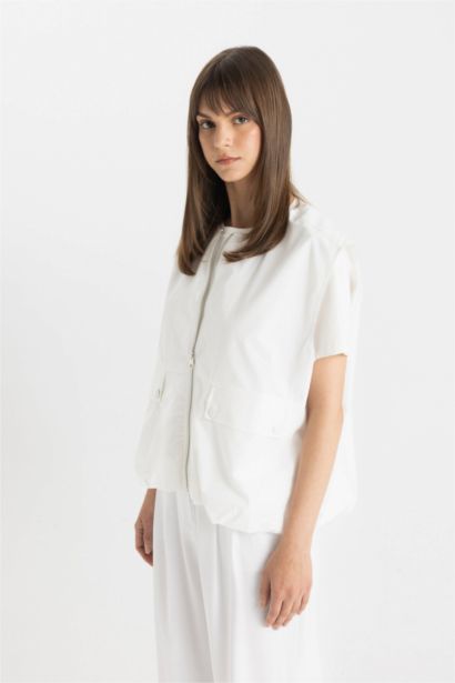 Poplin Zipper Vest