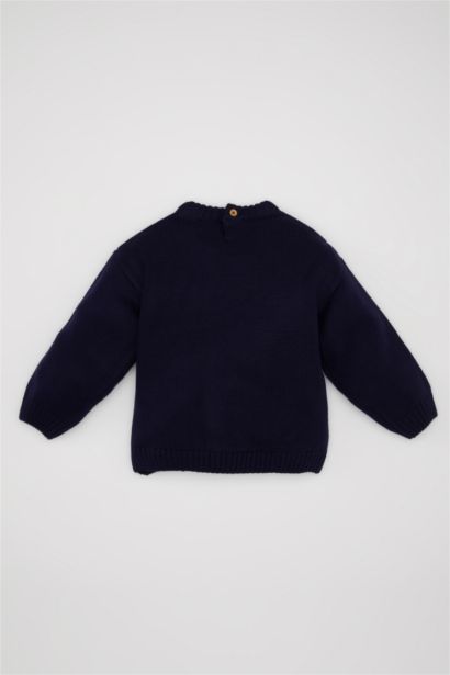 Baby Boy Blue Letter Printed Knitted Pullover