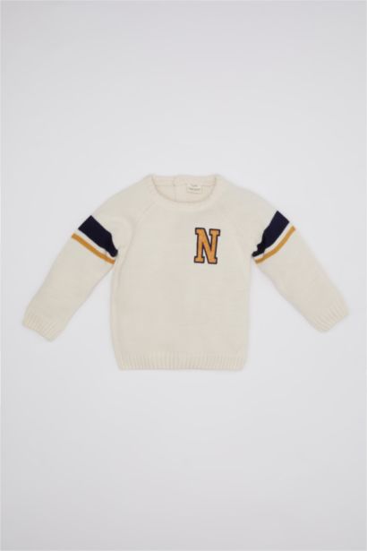 Baby Boy Printed Knitted Pullover