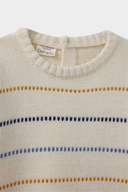 Baby Boy Regular Fit Striped Pullover