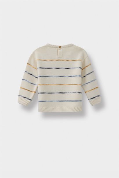 Baby Boy Regular Fit Striped Pullover