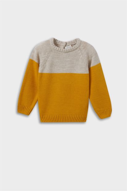Baby Boy Regular Fit Color Block Pullover