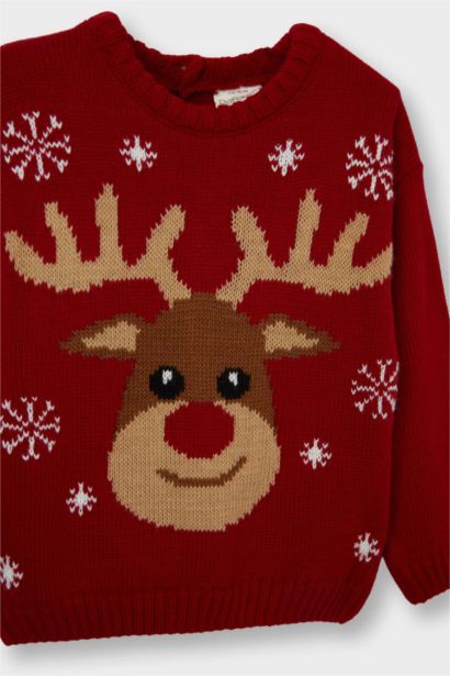 Baby Boy Christmas Themed Regular Fit Pullover