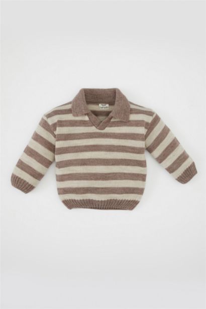 Baby Boy Regular Fit Striped Pullover