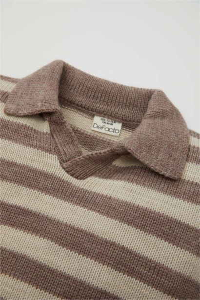 Baby Boy Regular Fit Striped Pullover