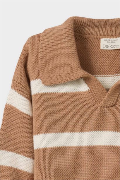 Baby Boy Regular Fit Striped Pullover