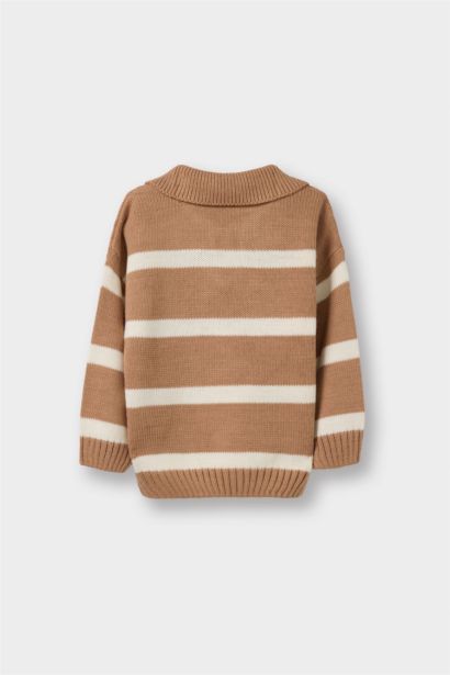 Baby Boy Regular Fit Striped Pullover