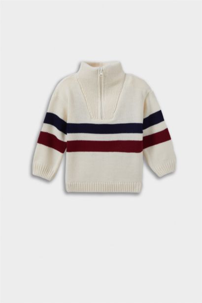 Baby Boy Regular Fit Striped Pullover