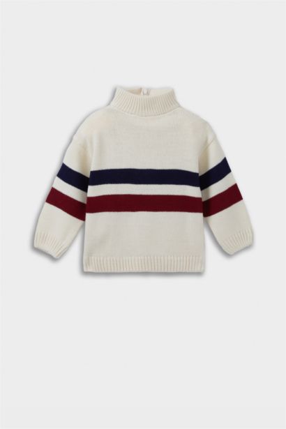 Baby Boy Regular Fit Striped Pullover