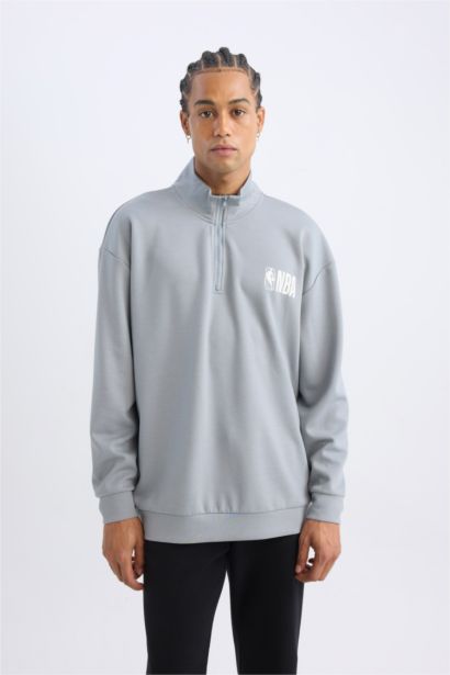 NBA үлкен пішім биік жаға Свитер