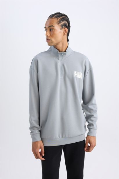 NBA үлкен пішім биік жаға Свитер