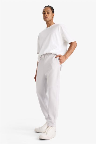 بنطلون سويت بانتس جوجر قماش سكوبا قصة عادية من DeFactoFit